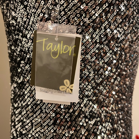 Black and Silver Cocktail Dress - Picture 3 of 6